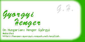 gyorgyi henger business card