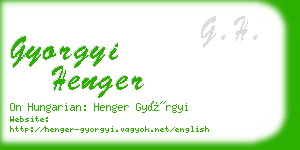 gyorgyi henger business card